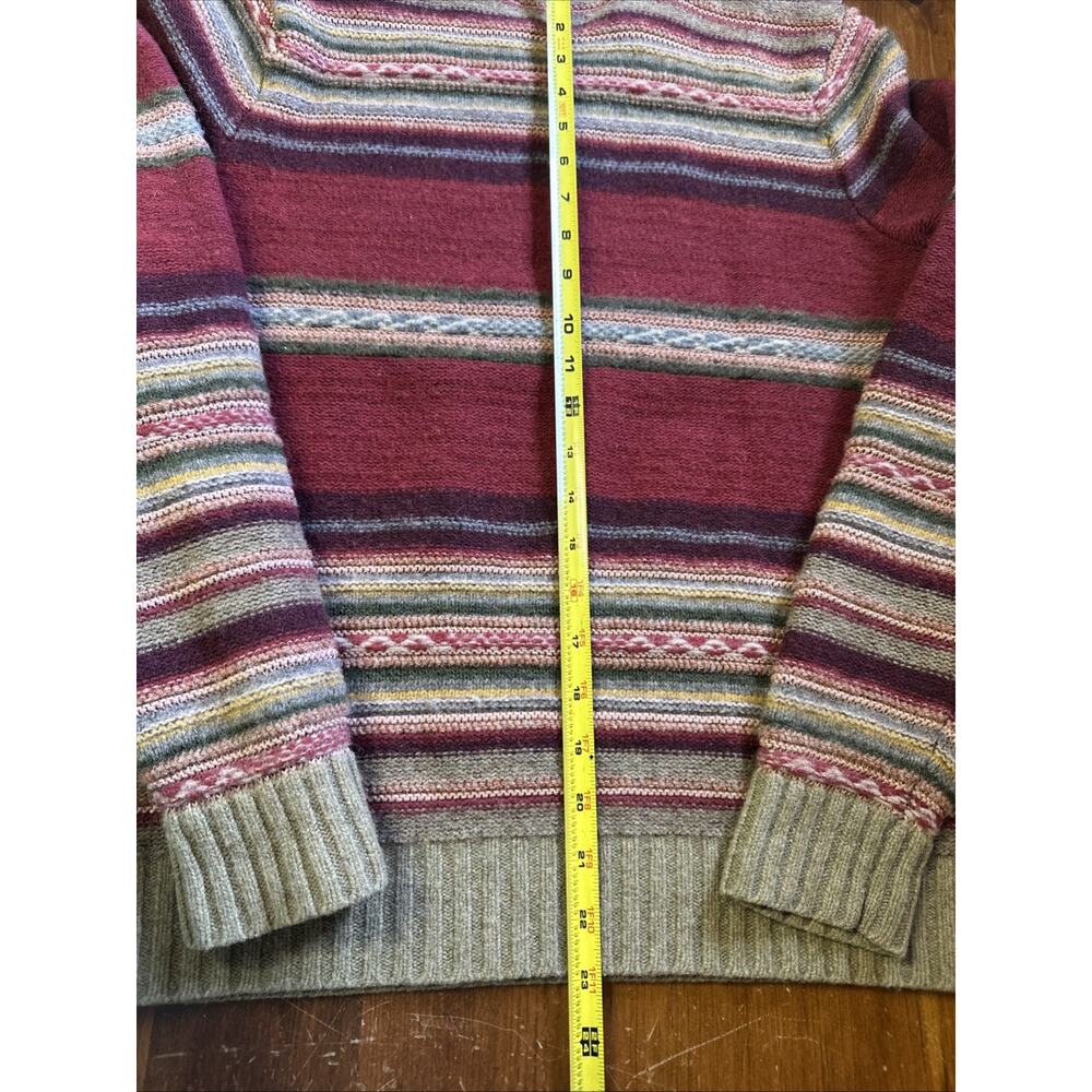 VTG Polo Ralph Lauren M Sweater Alpaca Wool Serape Aztec Southwestern Knit EUC - Picture 9 of 9